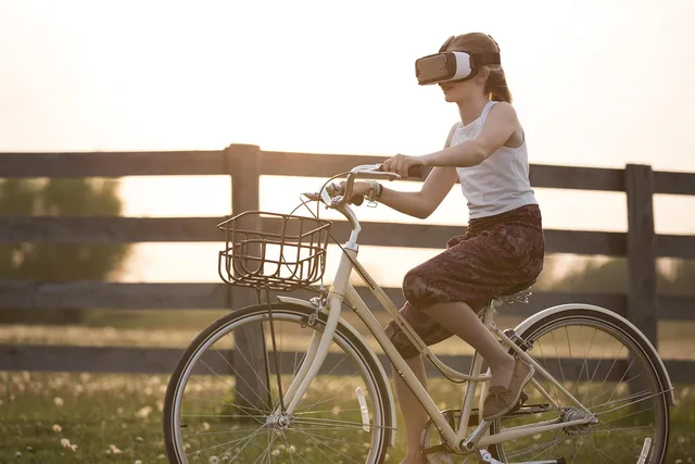 augmented reality, bicycle, girl, metaverse, bike, child, cyclist, fence, fun, outdoors, person, virtual reality, virtual reality glasses, virtual reality goggles, virtual reality headset, vr headset. Five workflow phases turn a new virtual assistant agency client into a documented account